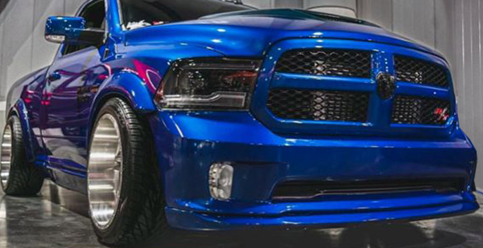 Custom Dodge Ram  Truck Front Lip/Splitter (2013 - 2018) - $390.00 (Part #DG-051-FA)